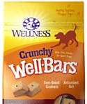 Wellness Natural Grain Free Wel-lbars Crunchy Yogurt Apples and Bananas Recipe Dog Treats, 20-oz, Medium