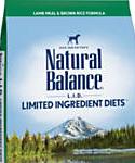 Natural Balance L.i.d. Limited Ingredient Diets Lamb Meal and Brown Rice Dog Food, 28-lb