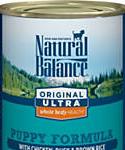 Natural Balance Original Ultra Chicken, Duck and Brown Rice Canned Puppy Food, 13-oz, Case Of 12, 12 X 13-oz