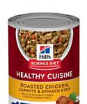 Hills Science Diet Adult 7+ Healthy Cuisine Roasted Chicken, Carrots and Spinach Stew Wet Dog Food, 12.5-oz, Case Of 12, 12 X 12.5-oz