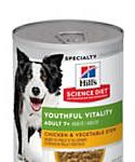 Hills Science Diet Youthful Vitality Adult 7+ Chicken and Vegetable Stew Canned Dog Food