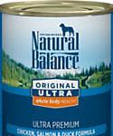 Natural Balance Original Ultra Chicken, Salmon and Duck Wet Dog Food, 13-oz, Case Of 12, 12 X 13-oz