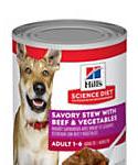 Hills Science Diet Adult Savory Stew With Beef and Vegetables Canned Wet Dog Food, 12.8-oz, Case Of 12, 12 X 12.8-oz